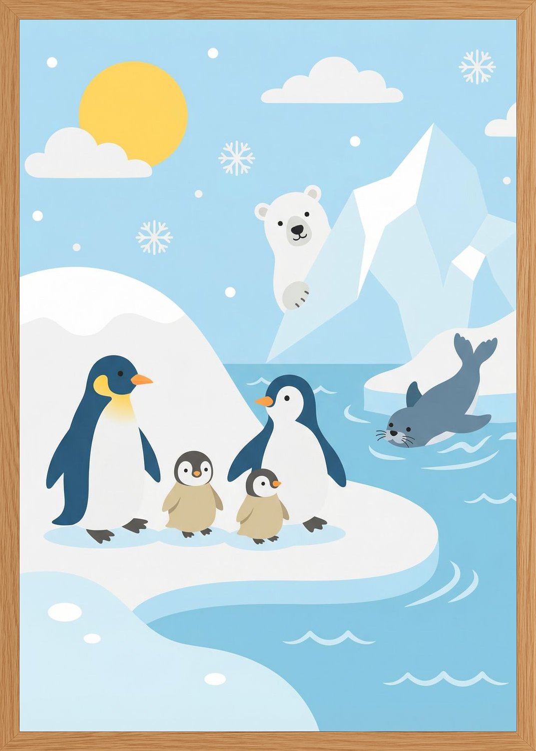Poster in oak frame