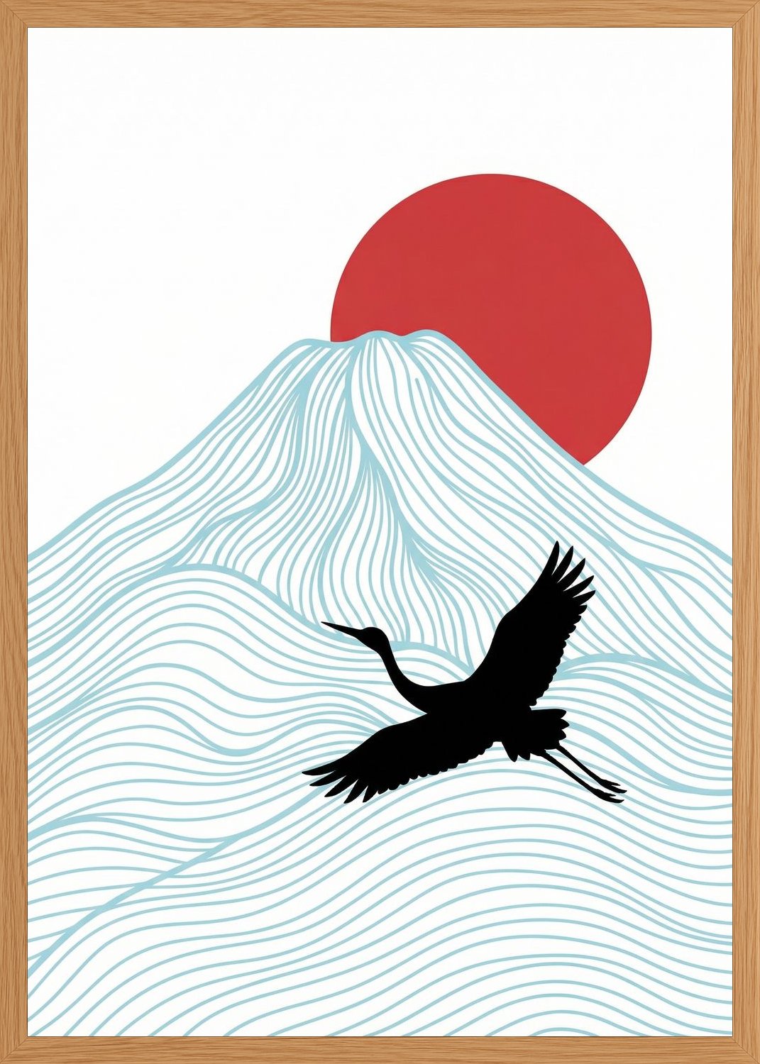 Poster in oak frame