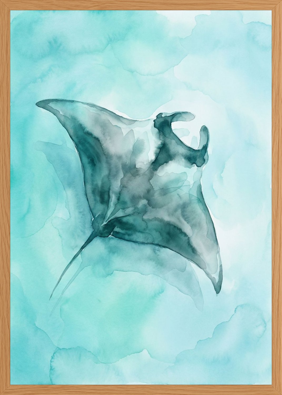 Poster in oak frame