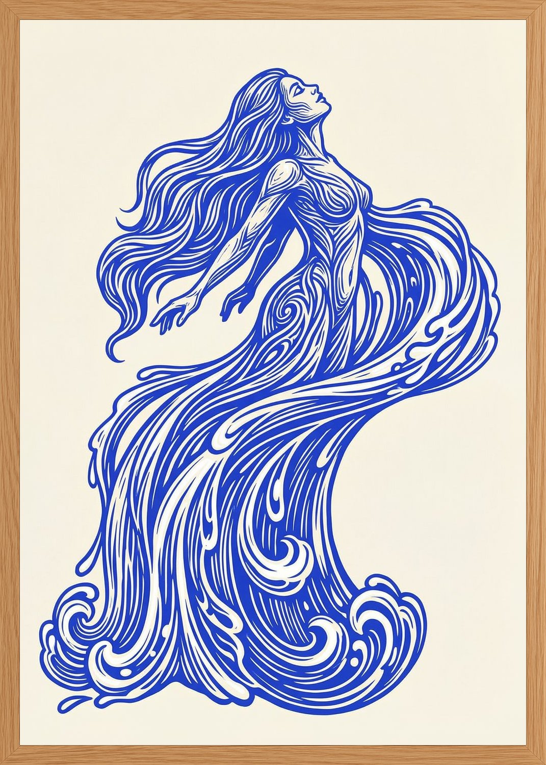 Poster in oak frame