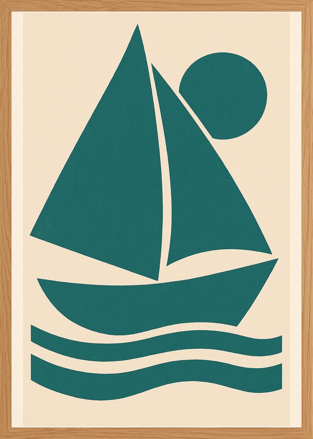 Poster in oak frame