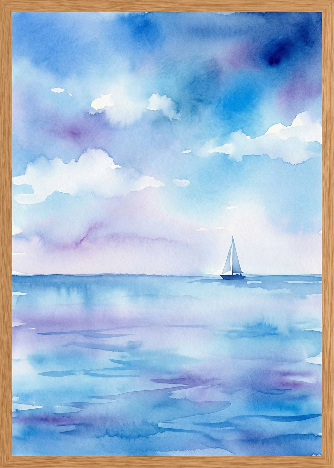 Poster in oak frame