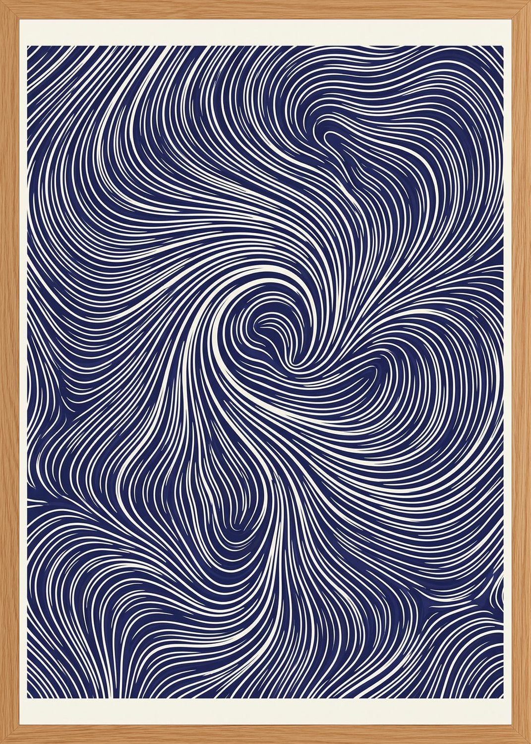 Poster in oak frame
