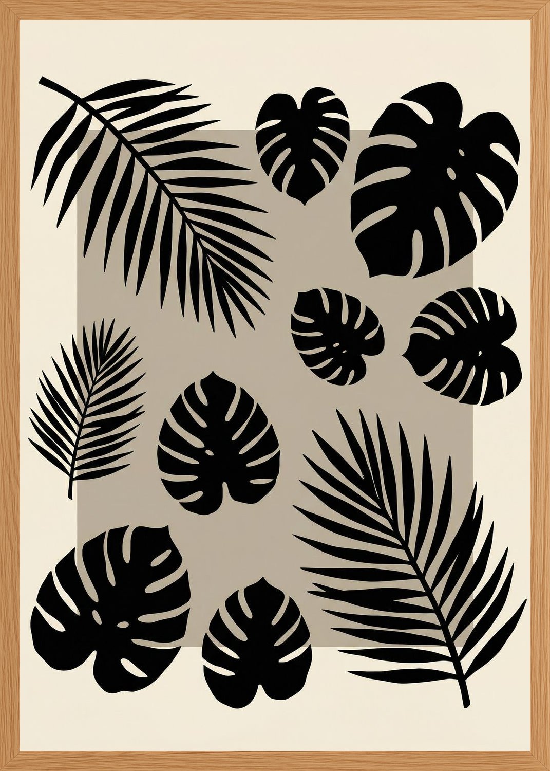 Poster in oak frame