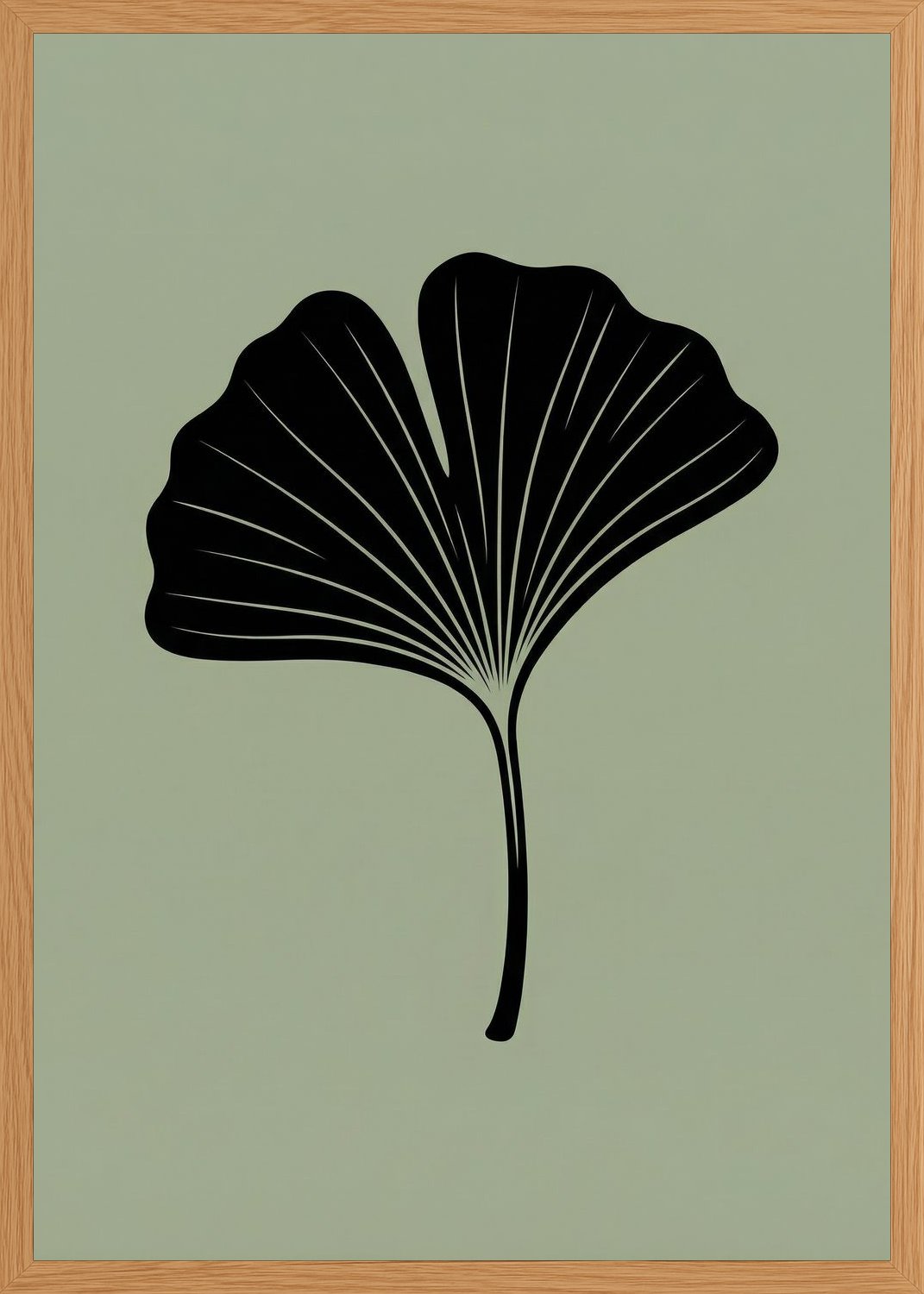 Poster in oak frame
