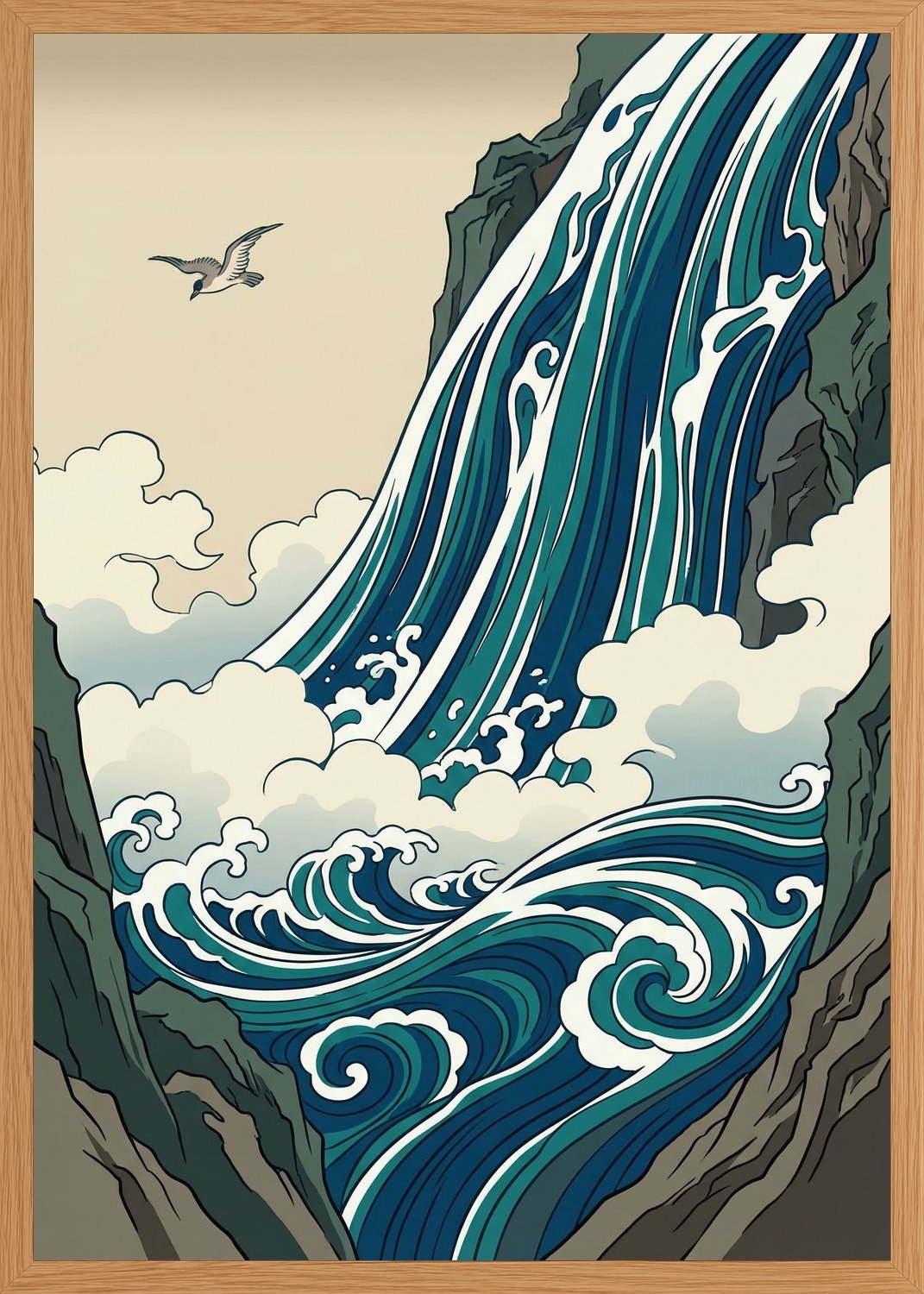 Poster in oak frame