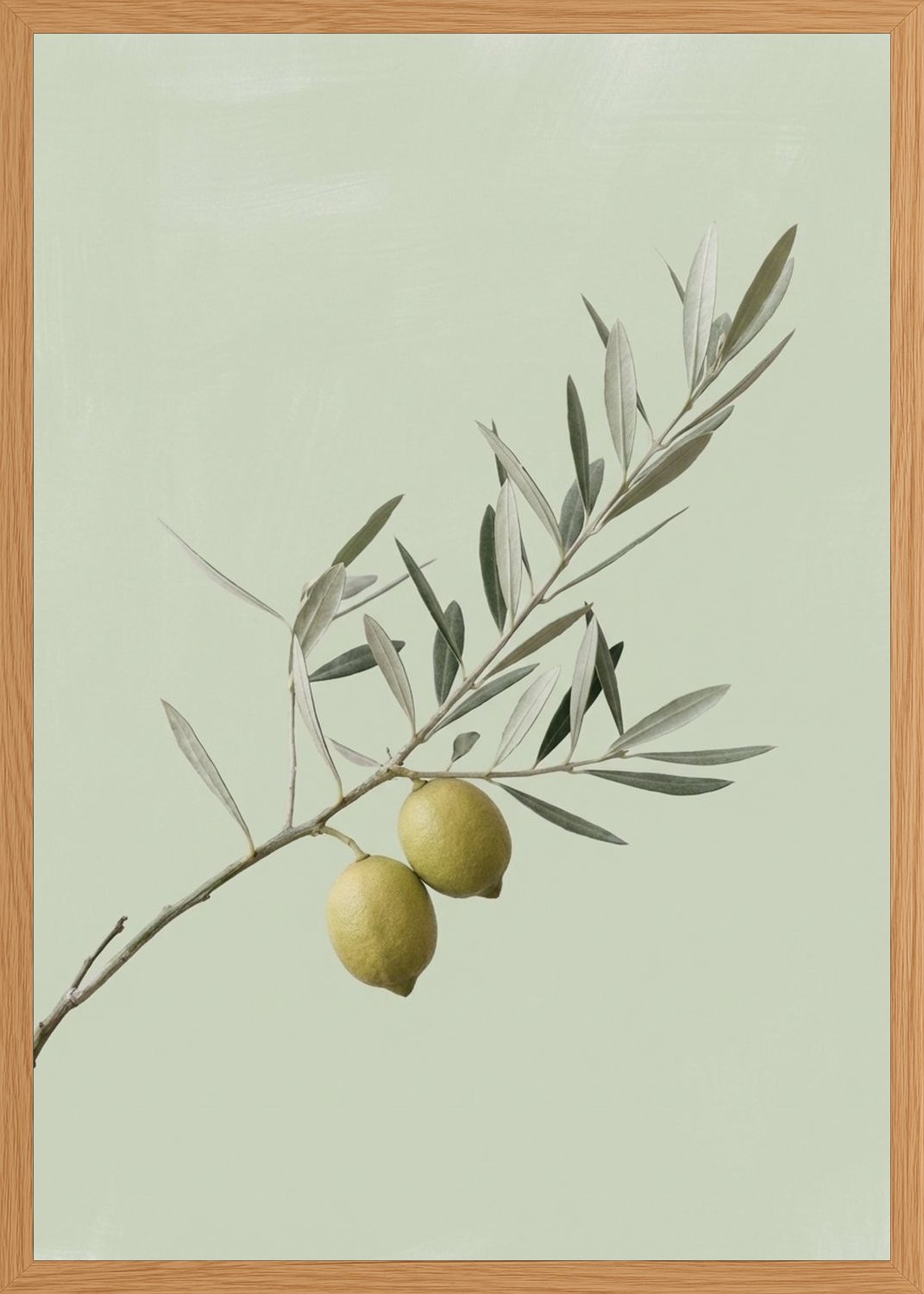 Poster in oak frame