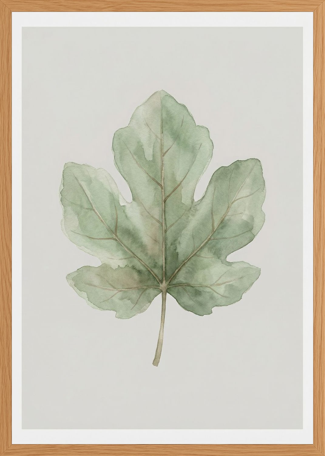 Poster in oak frame