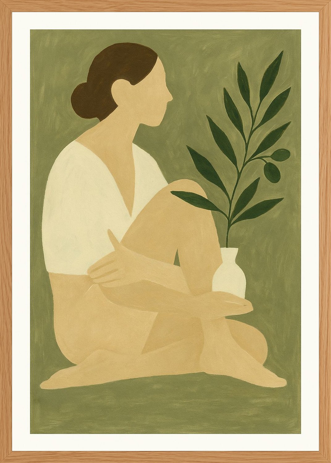 Poster in oak frame
