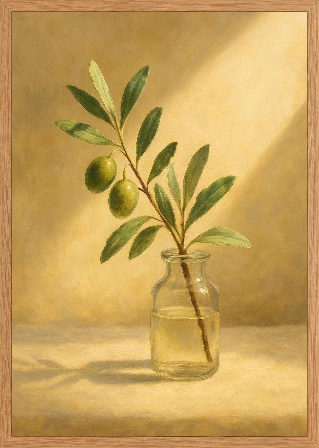 Poster in oak frame