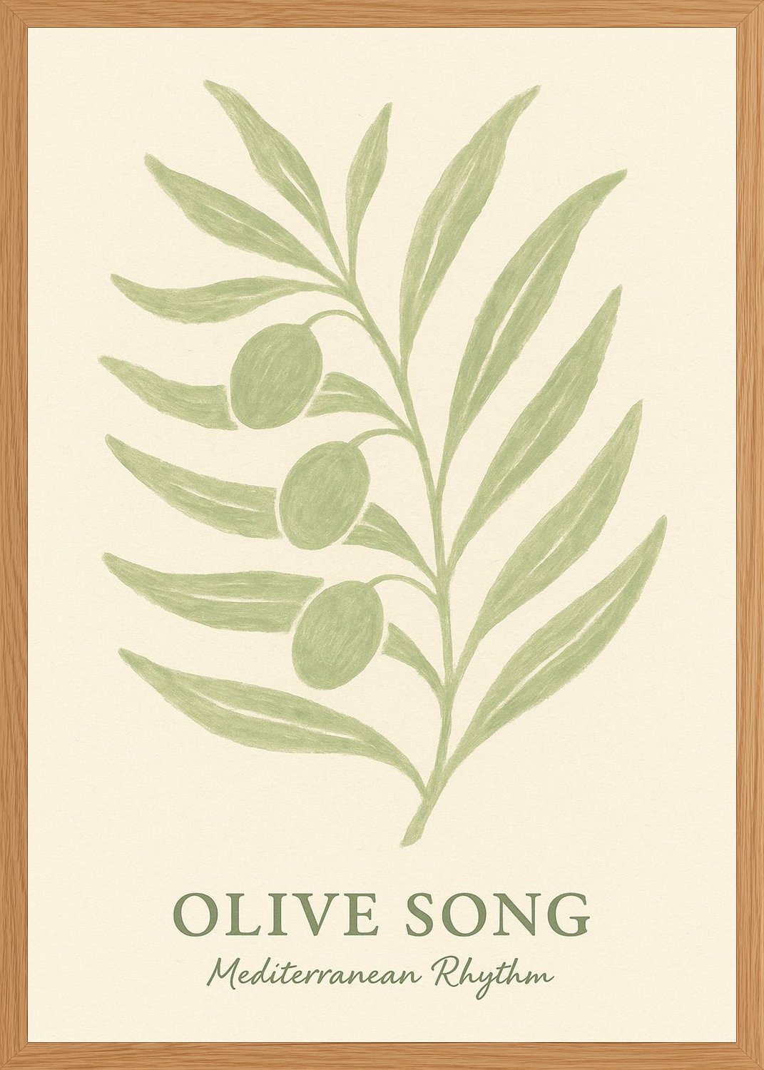 Poster in oak frame