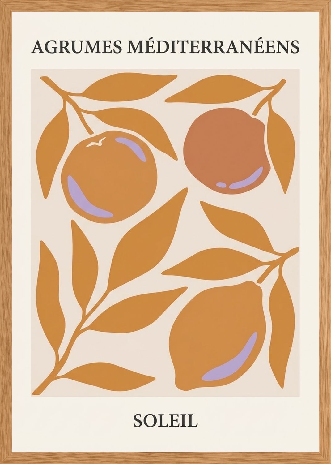 Poster in oak frame