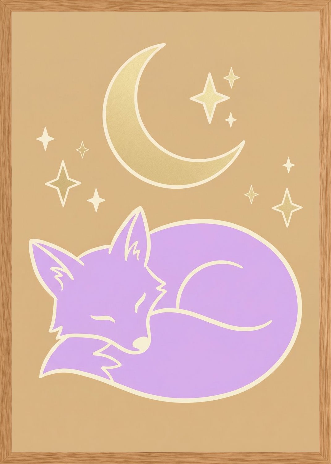 Poster in oak frame