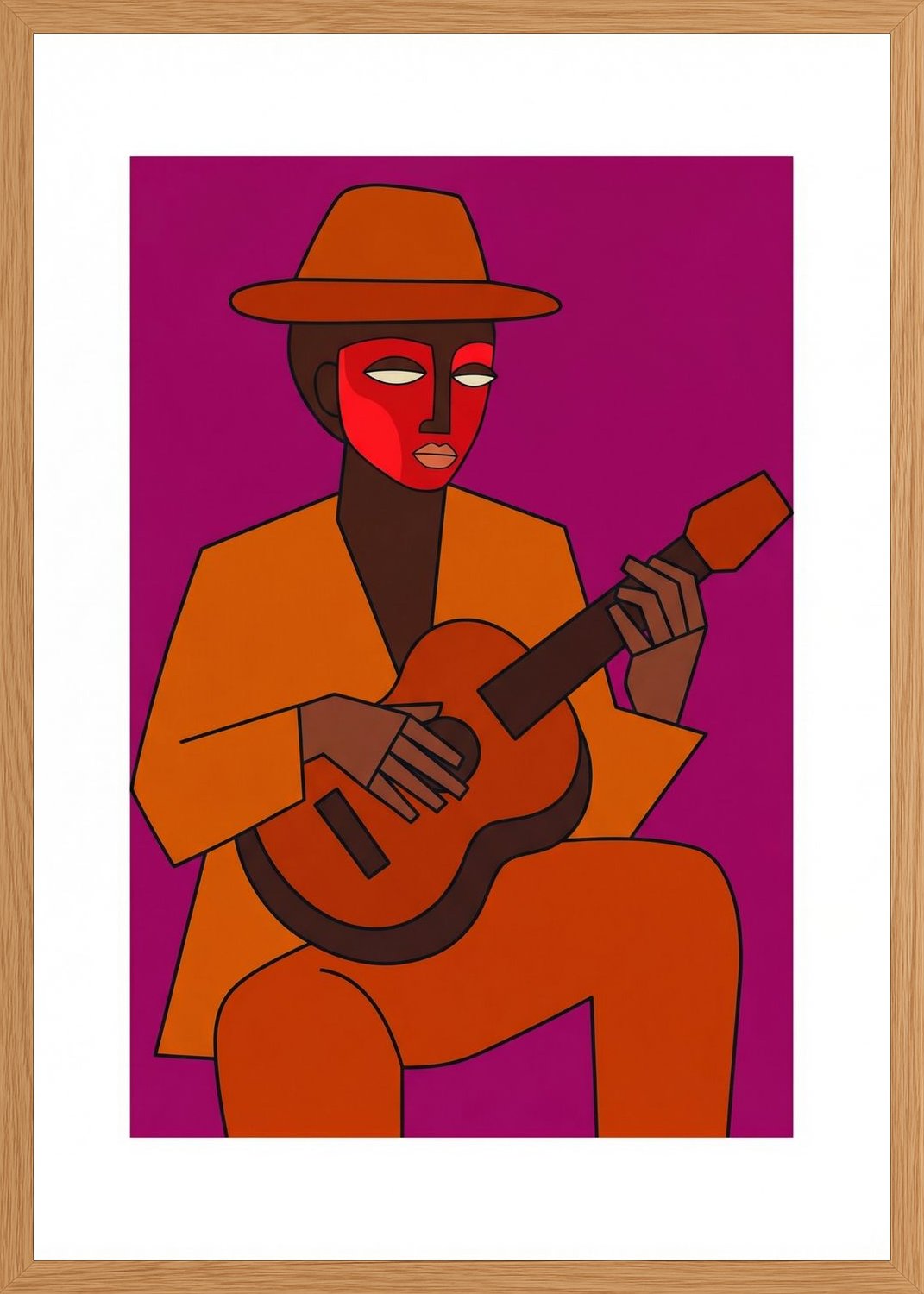 Poster in oak frame