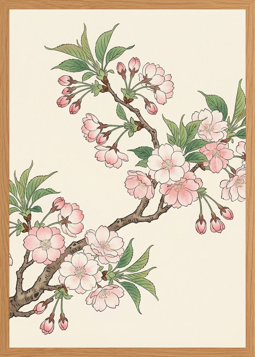 Poster in oak frame