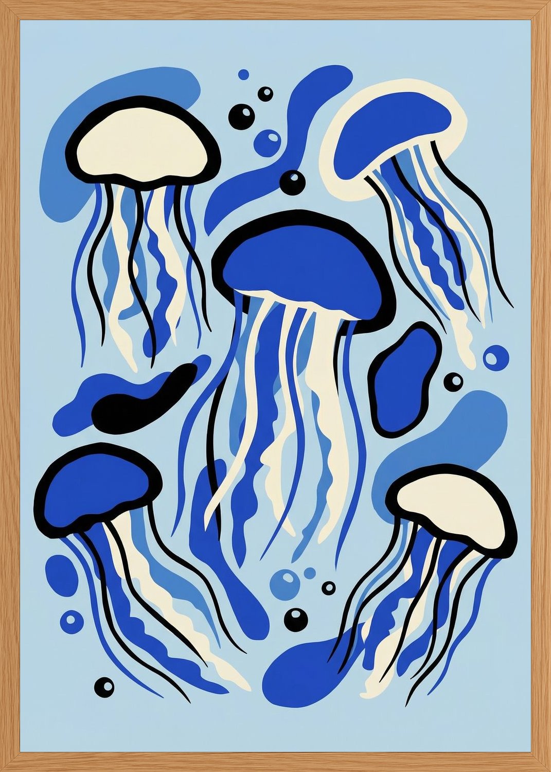 Poster in oak frame
