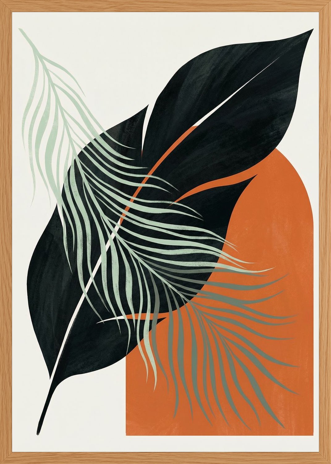 Poster in oak frame