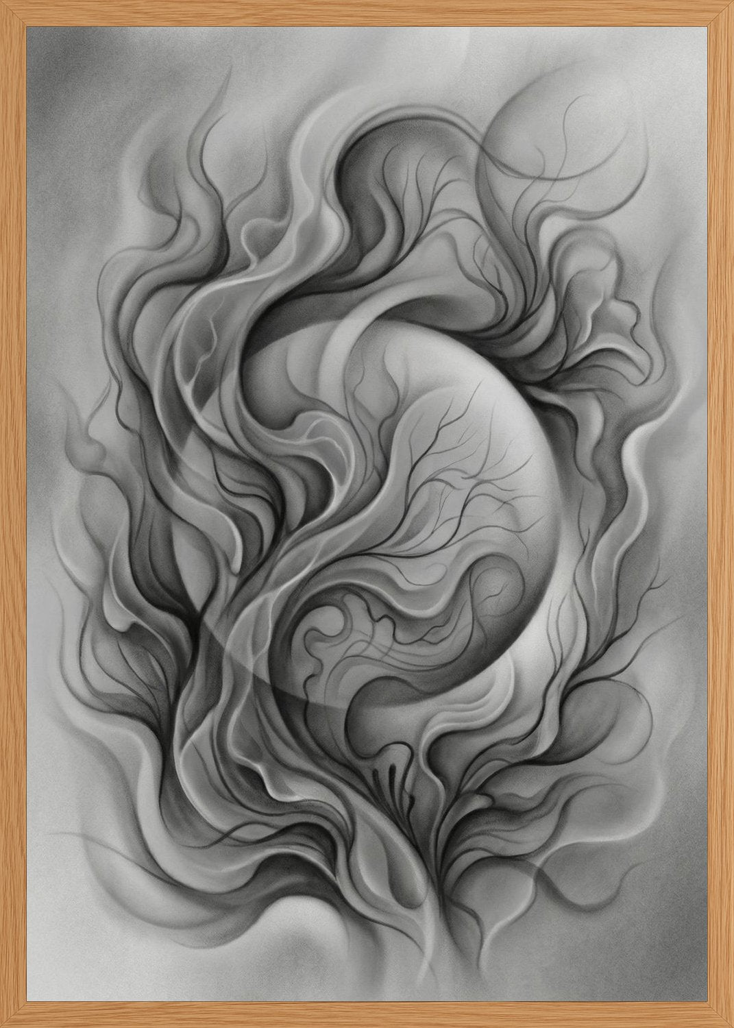 Poster in oak frame