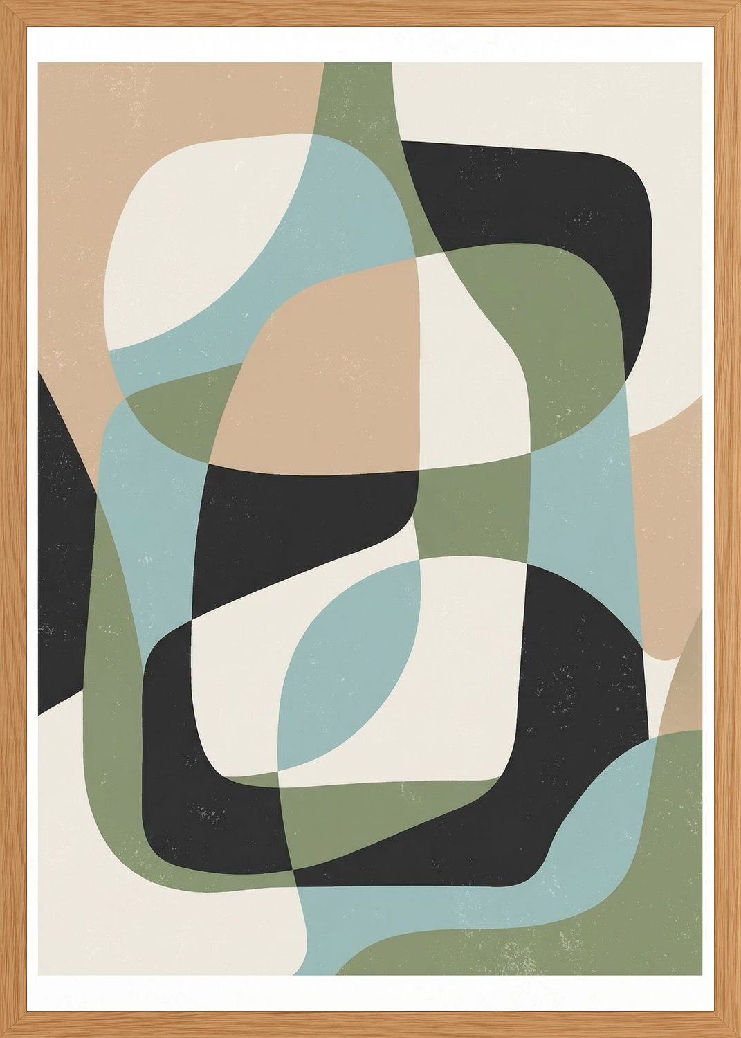 Poster in oak frame