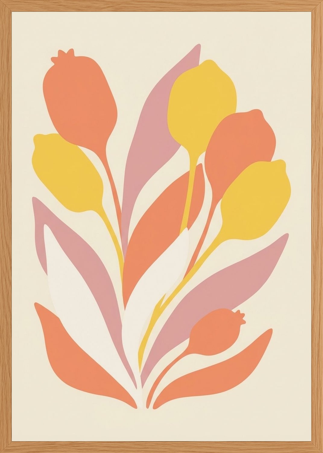 Poster in oak frame