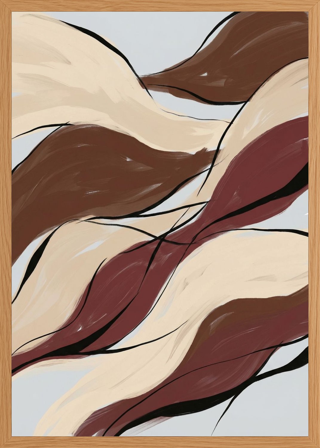 Poster in oak frame