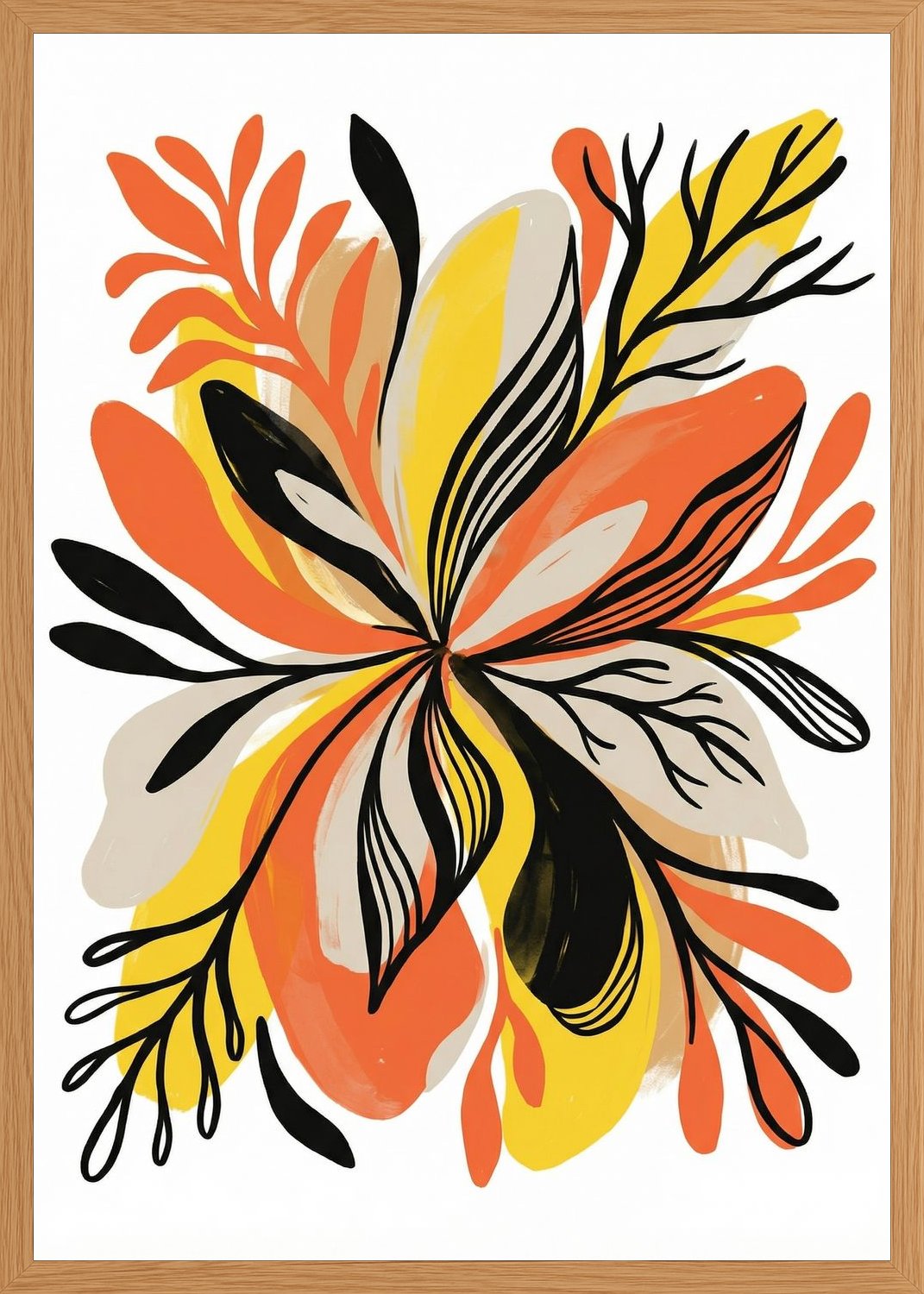 Poster in oak frame