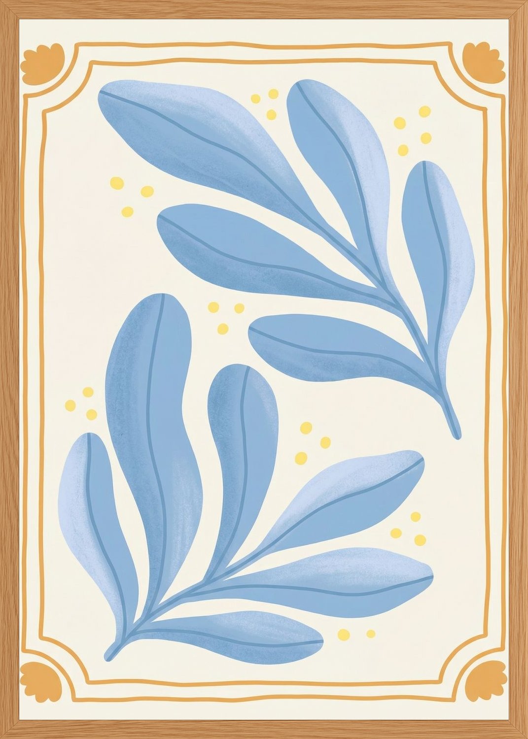 Poster in oak frame