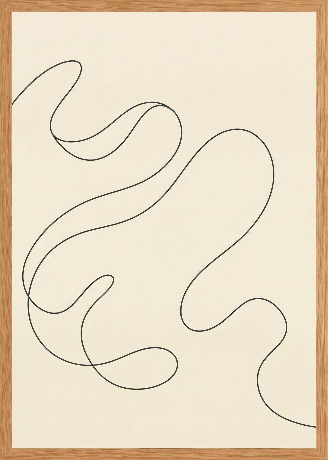 Poster in oak frame