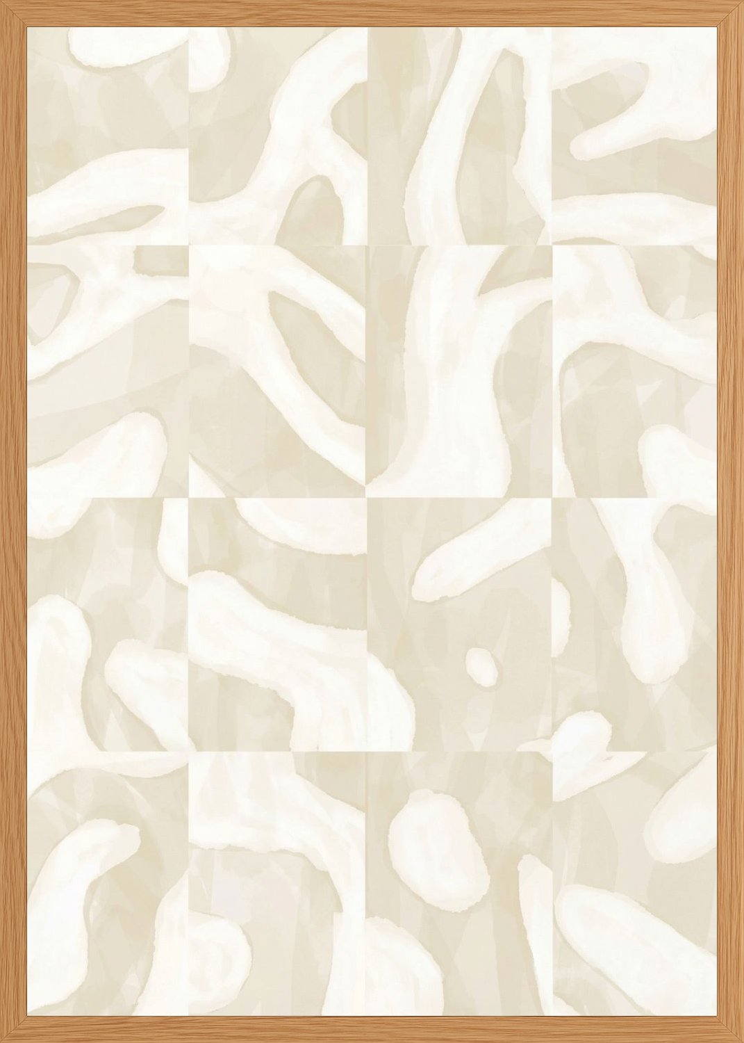 Poster in oak frame
