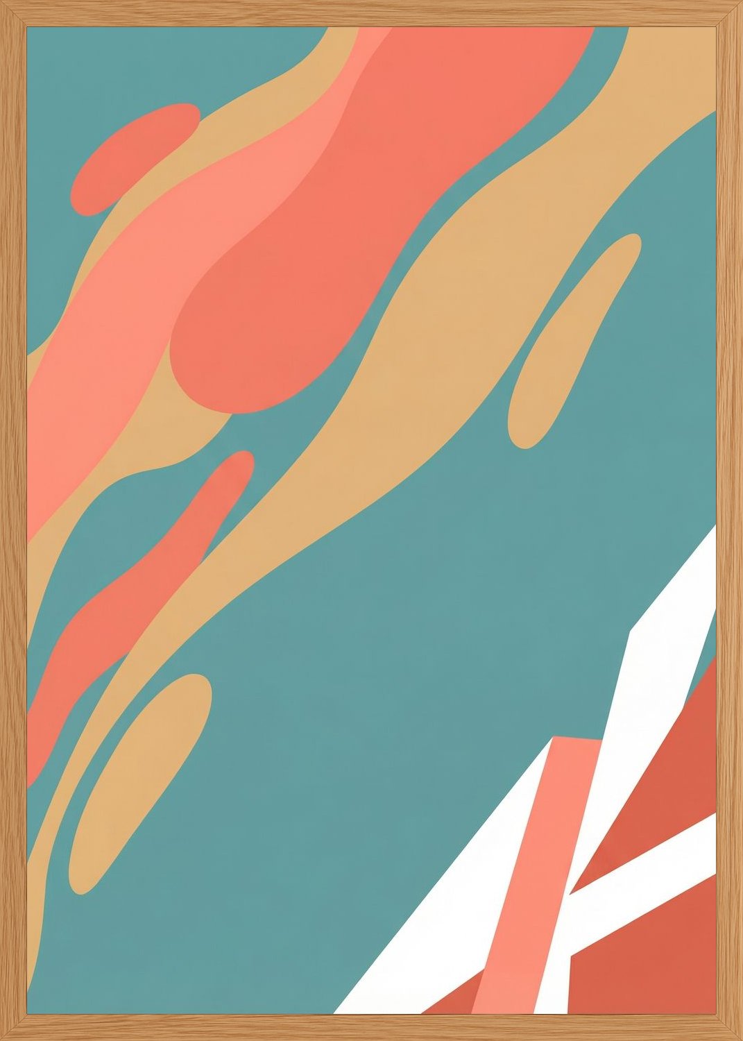 Poster in oak frame