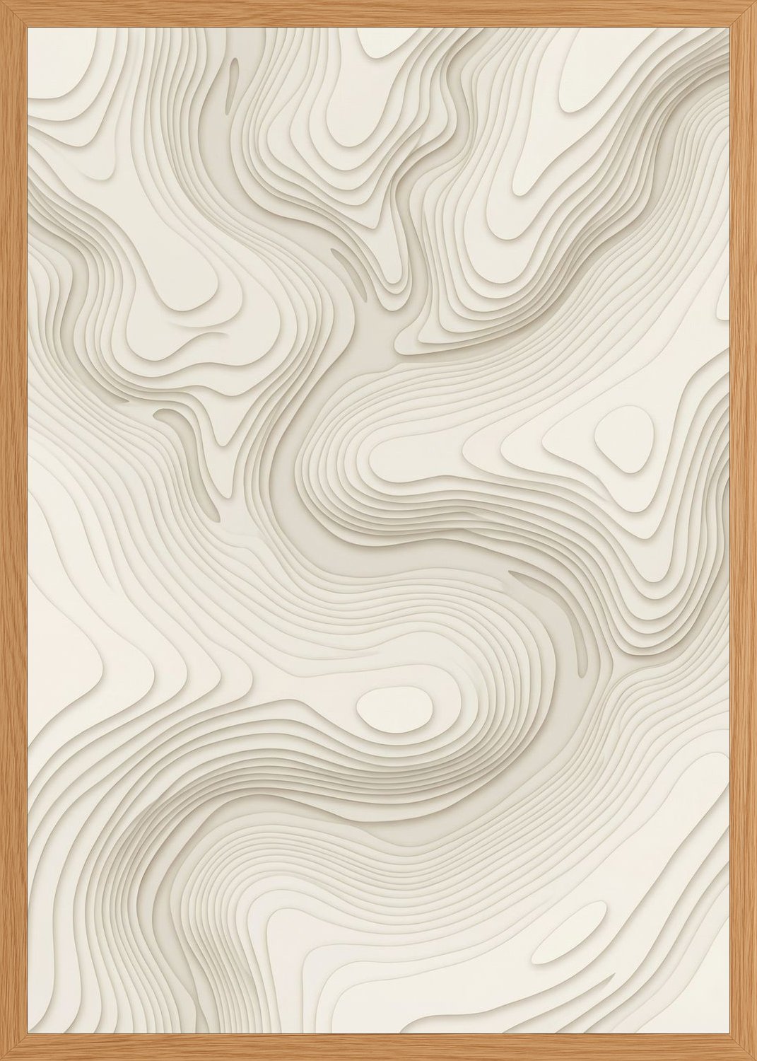 Poster in oak frame
