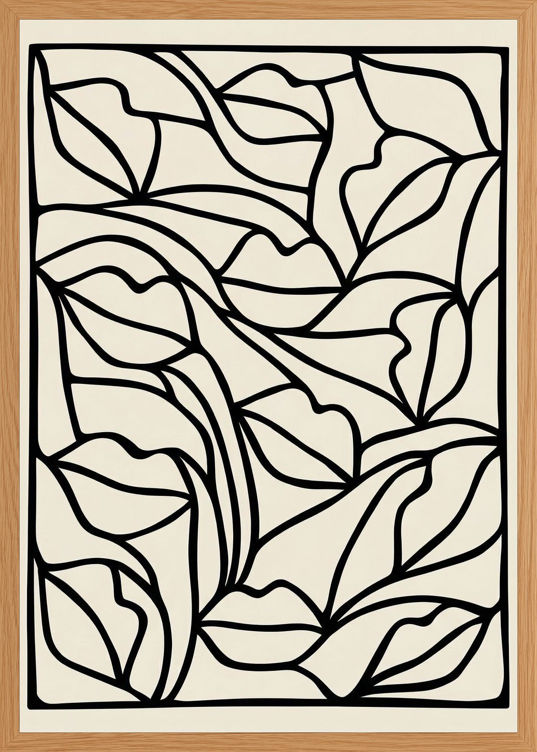 Poster in oak frame
