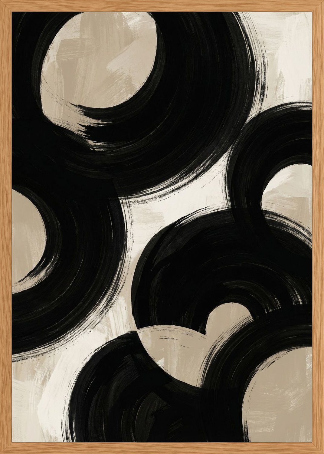Poster in oak frame