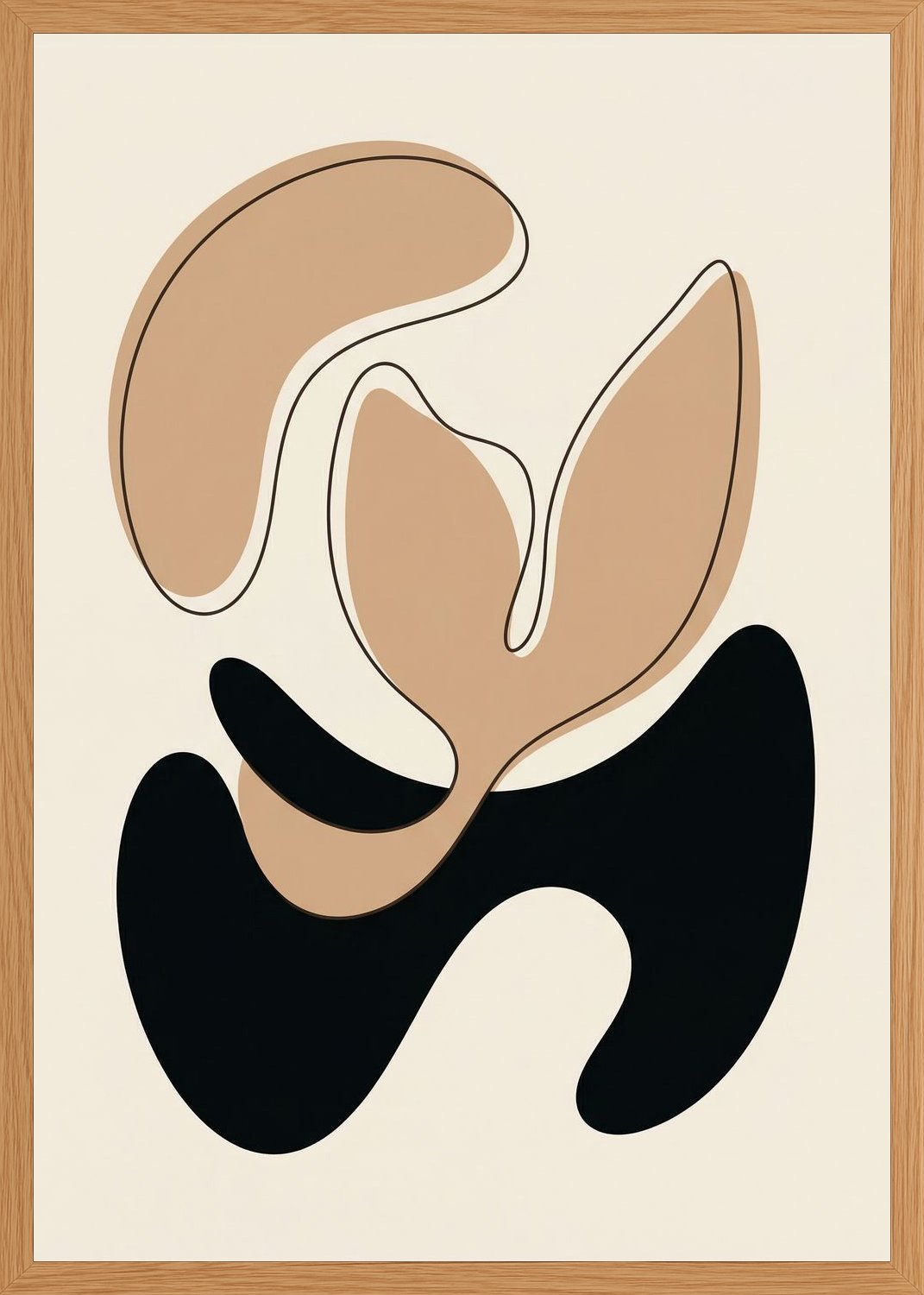 Poster in oak frame