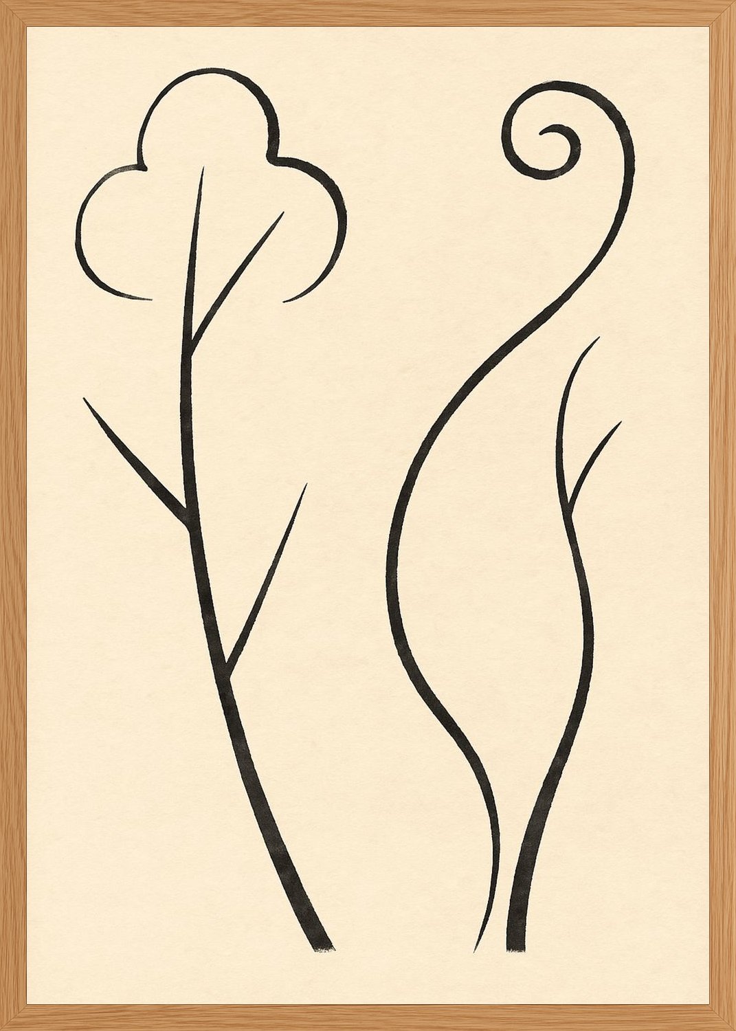 Poster in oak frame