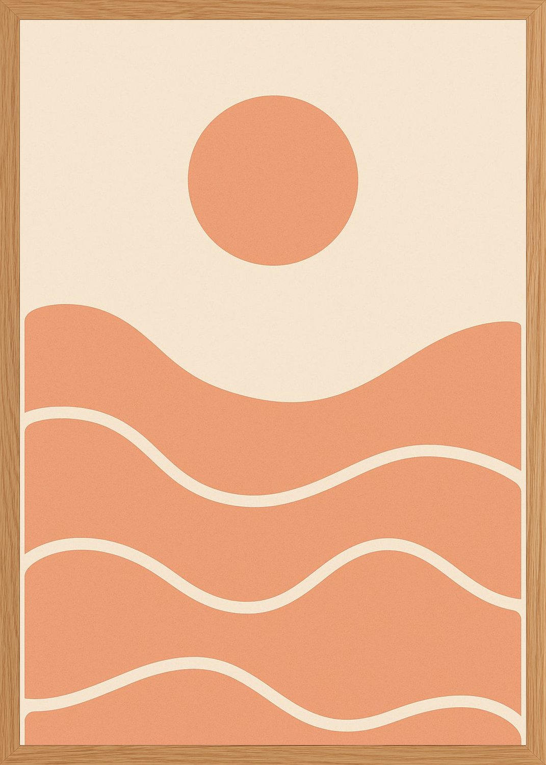 Poster in oak frame