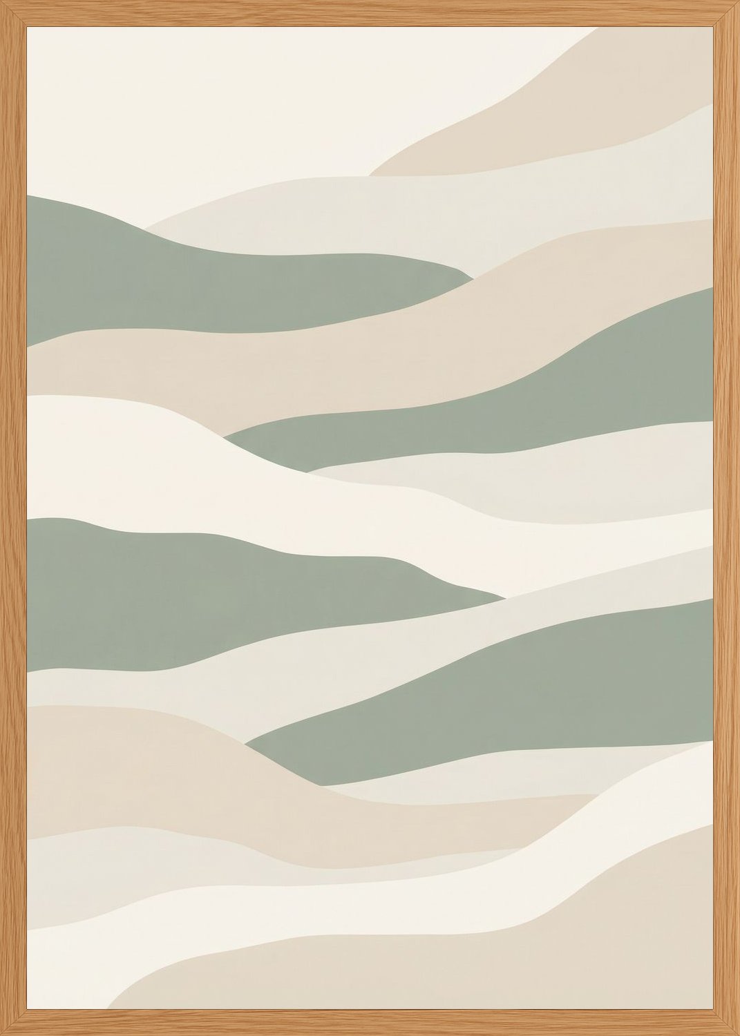 Poster in oak frame