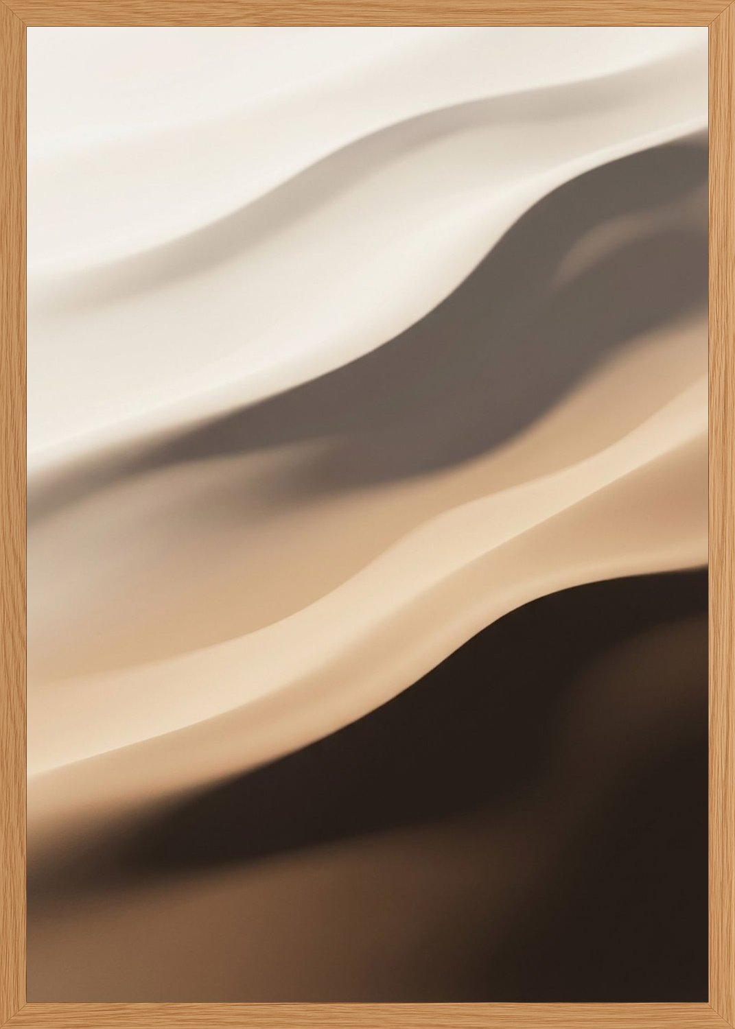 Poster in oak frame