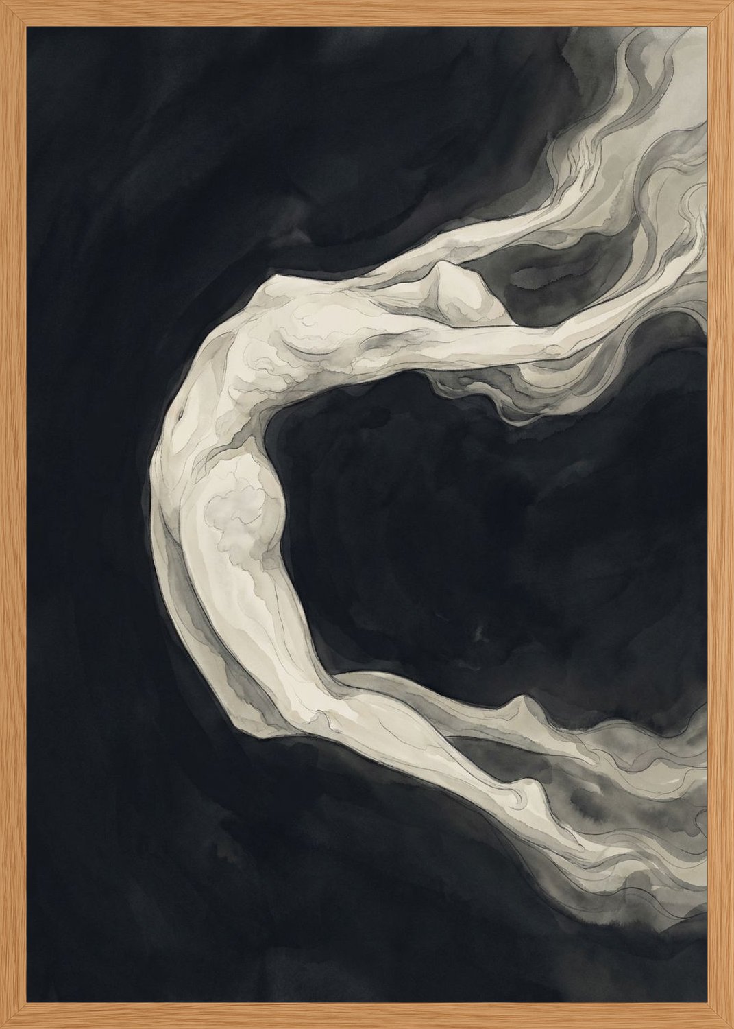 Poster in oak frame