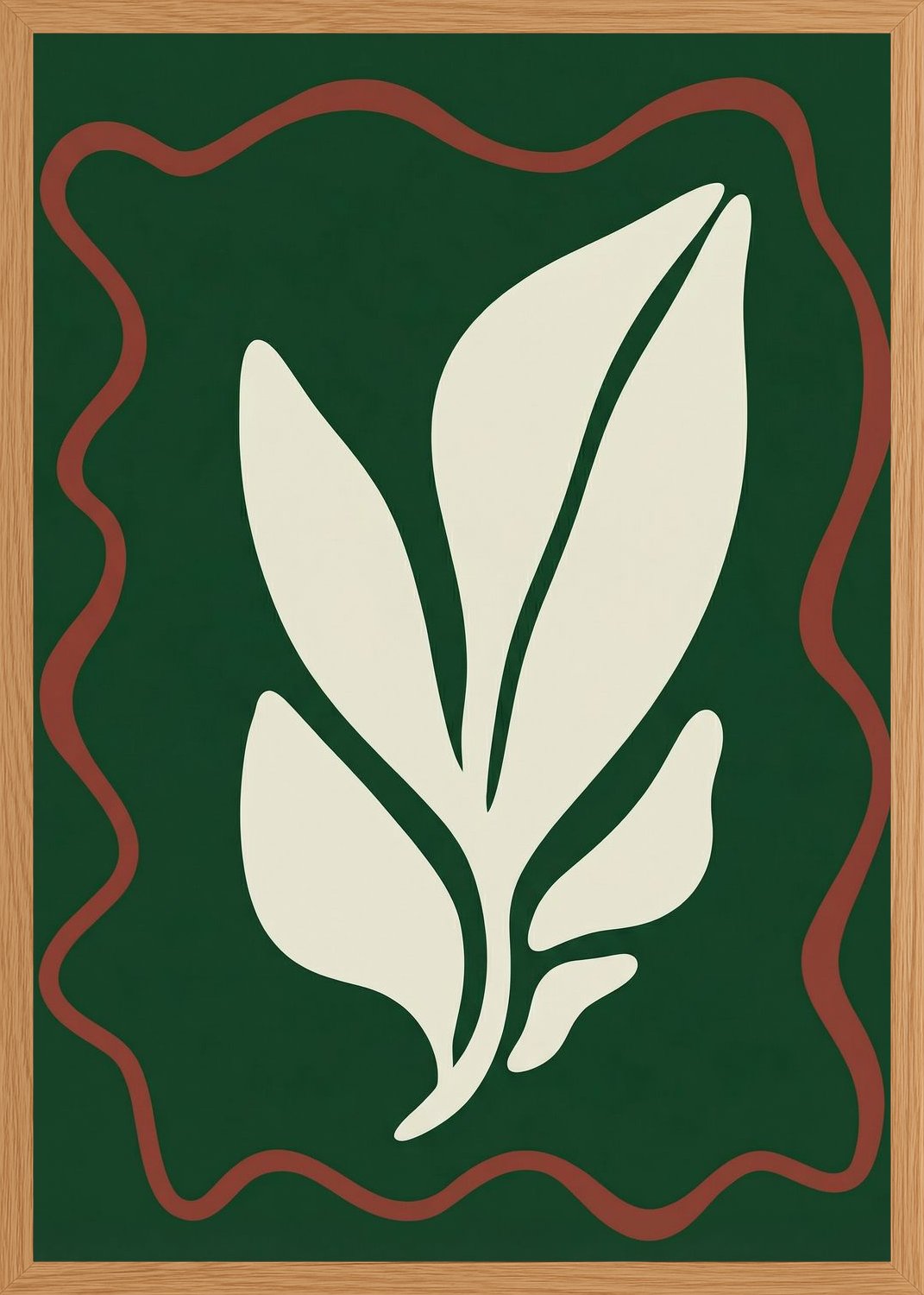Poster in oak frame