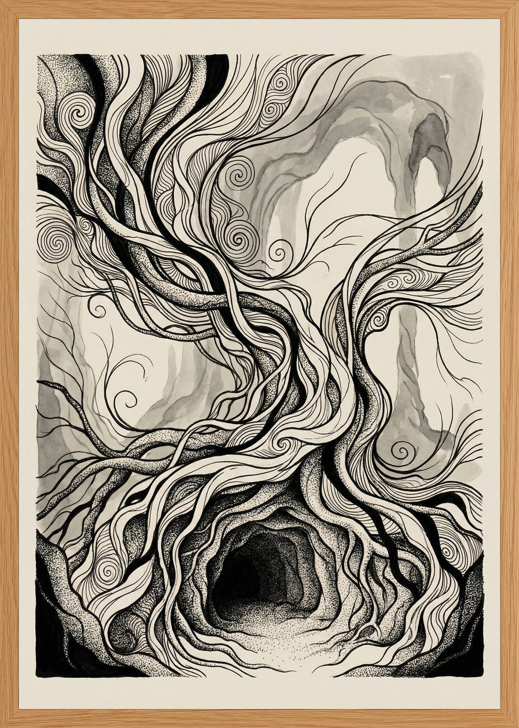 Poster in oak frame