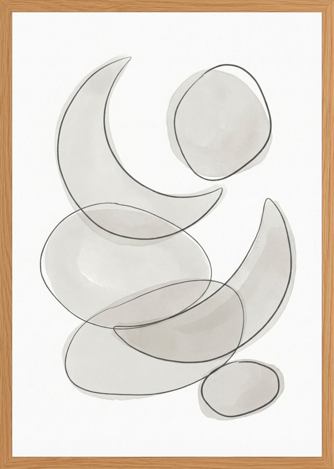 Poster in oak frame