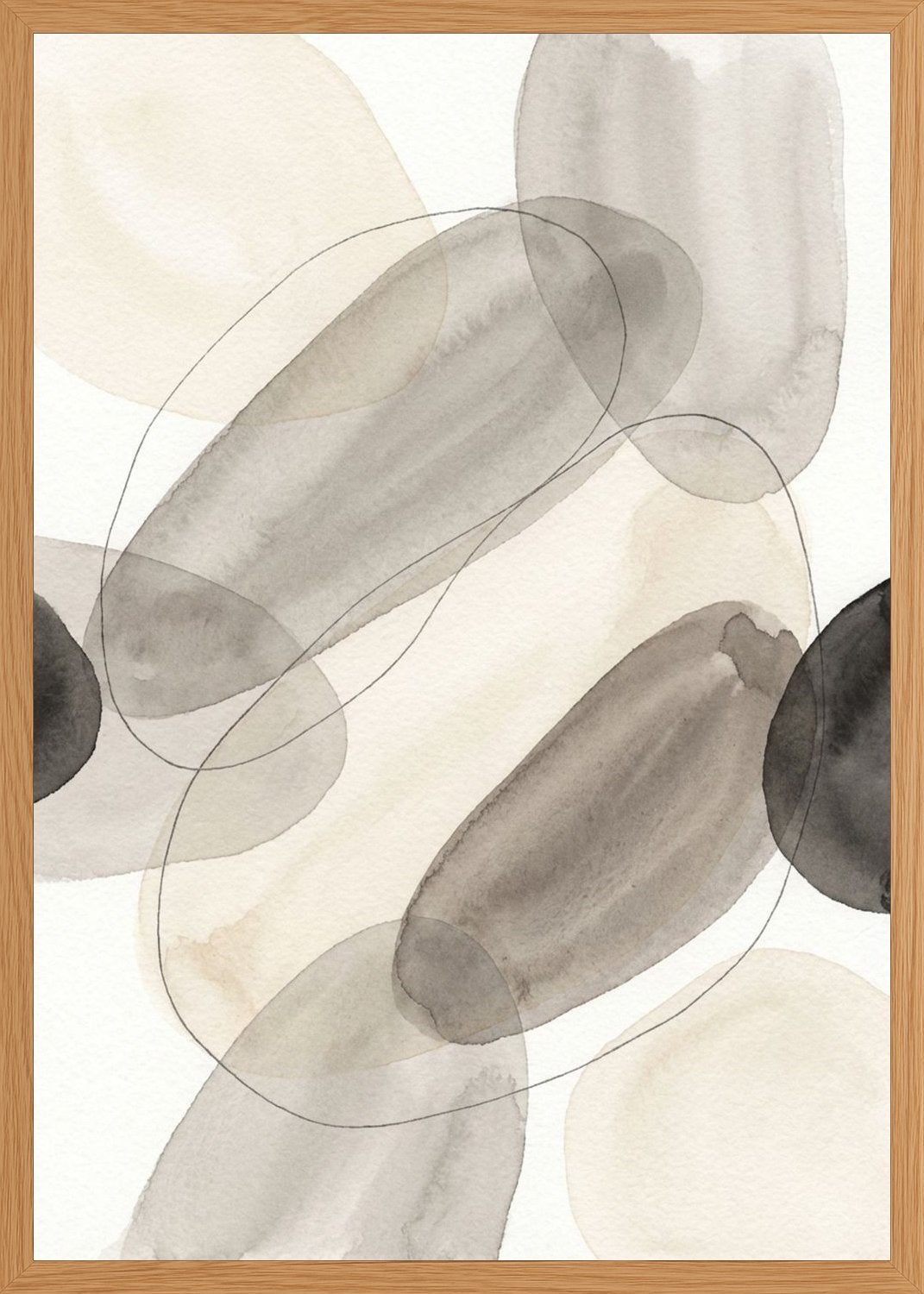 Poster in oak frame