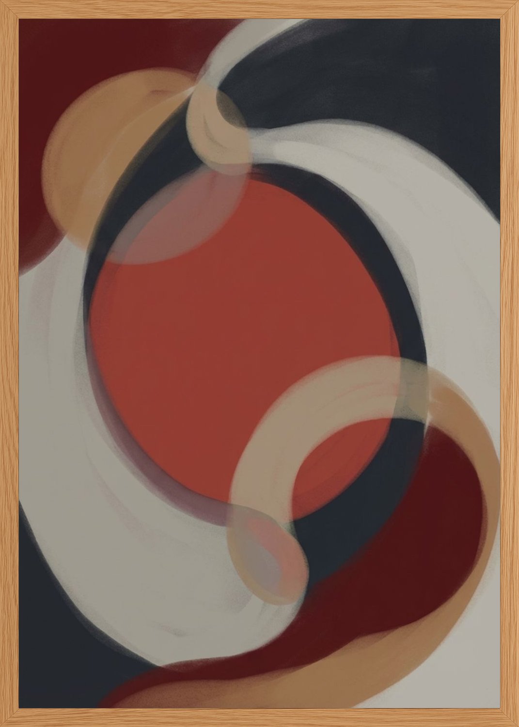 Poster in oak frame