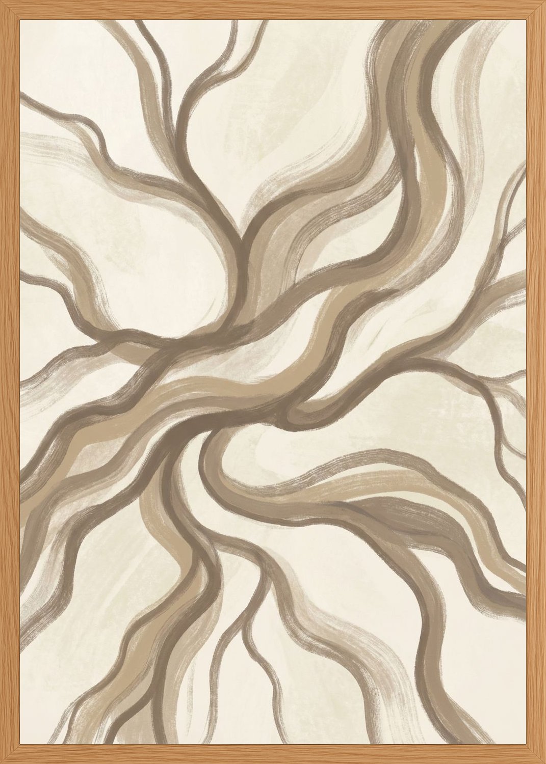 Poster in oak frame