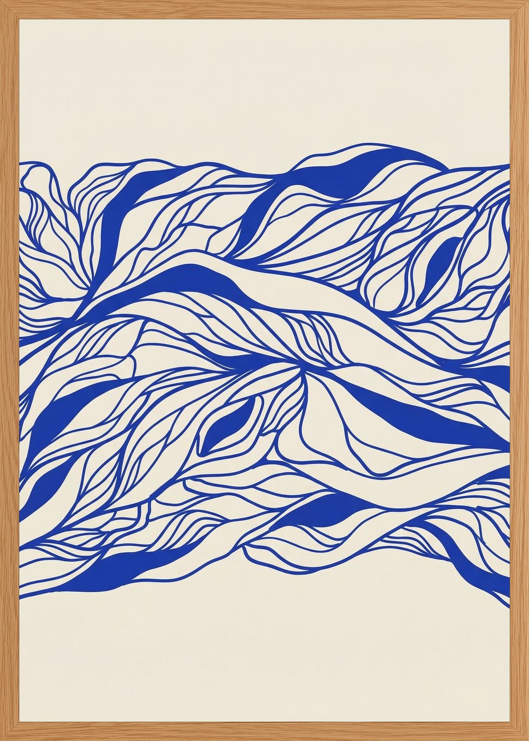 Poster in oak frame