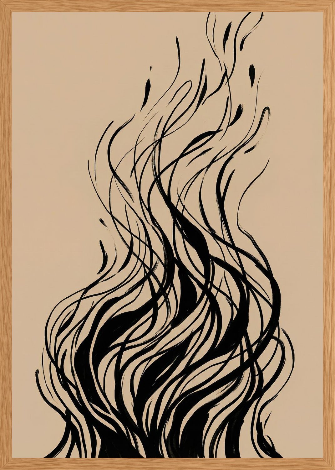Poster in oak frame