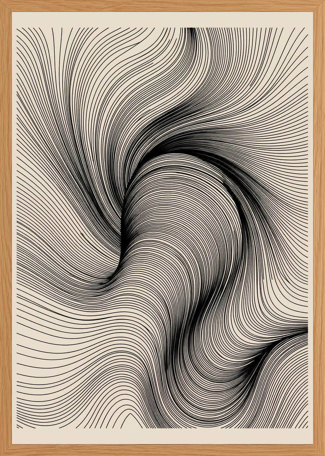 Poster in oak frame