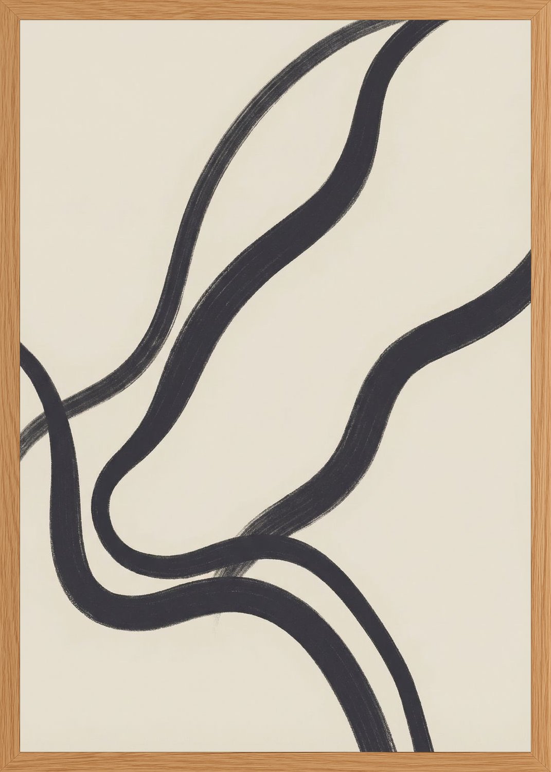 Poster in oak frame