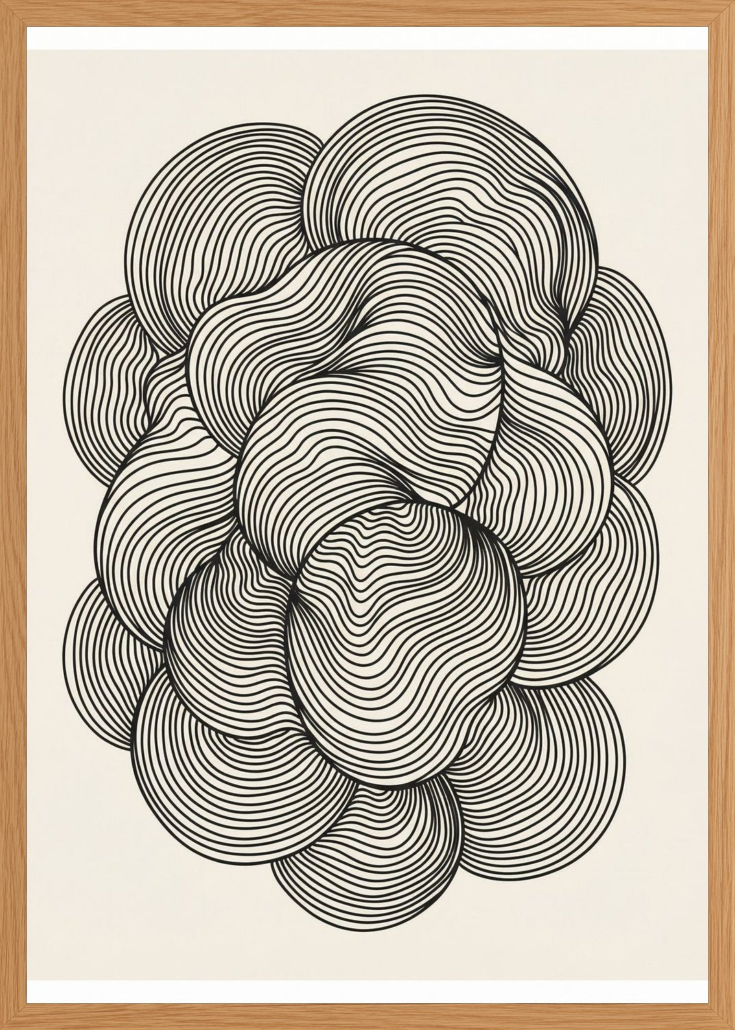 Poster in oak frame